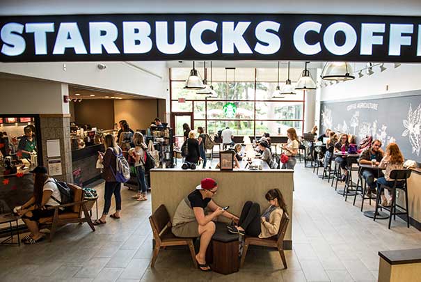 starbucks on campus