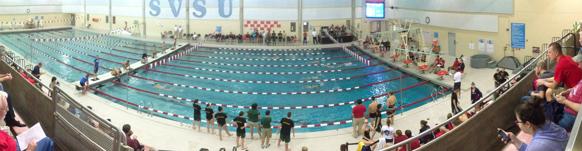 SVSU Swimming and Diving Competition