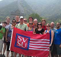 Roberts Fellows at the Great Wall of China