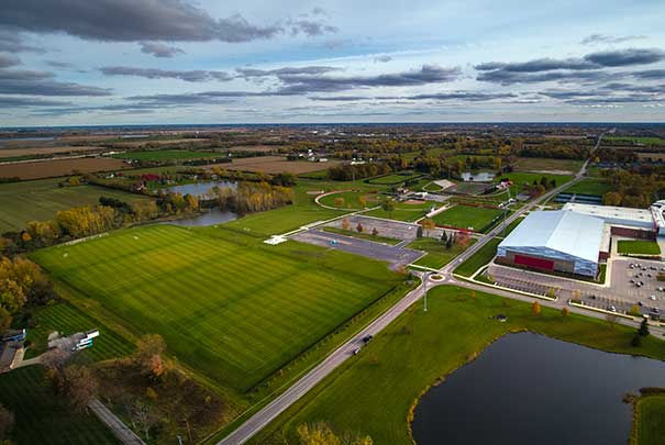 view of all athletic fields